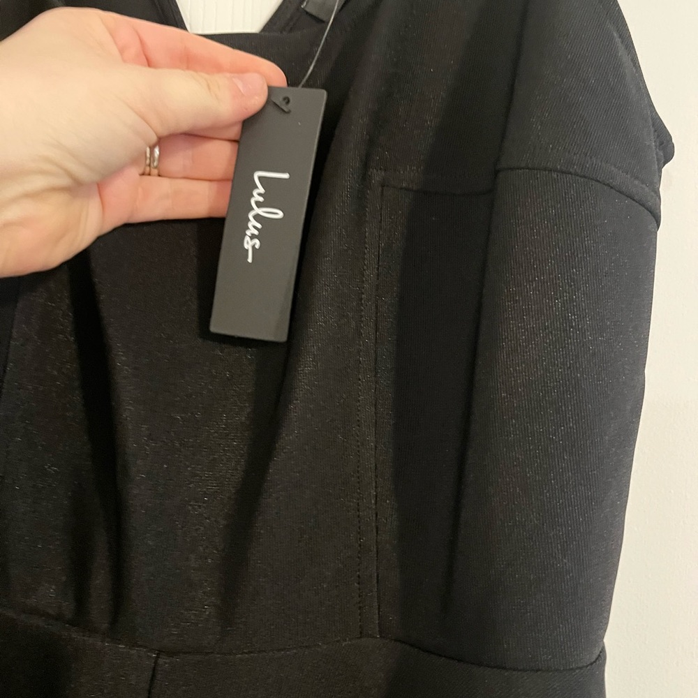 NWT Lulus Black Skater Dress - Picture 3 of 9